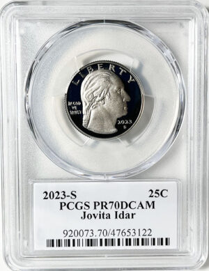2023 PCGS Certified American Women Quarter Jovita Idar with Stephanie Sabin Label - front