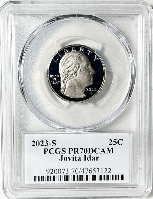 2023 PCGS Certified American Women Quarter Jovita Idar with Stephanie Sabin Label - front