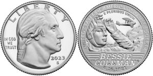 2023 American Women Quarters Bessie Coleman - front