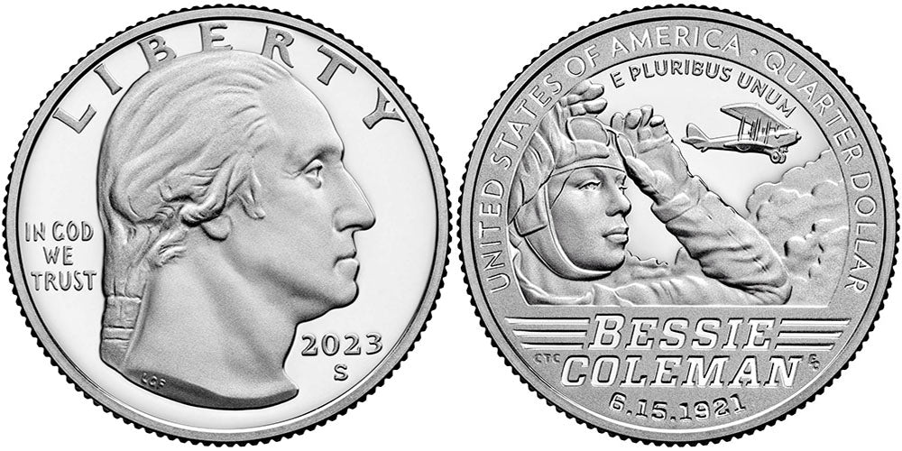 2023 American Women Quarters Bessie Coleman - front