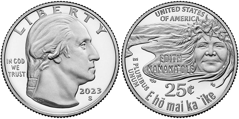 2023 American Women Quarters Edith Kanakaole - front