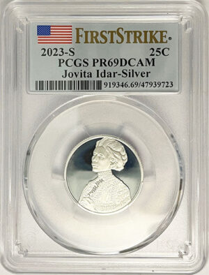 2023 PCGS Certified American Women Quarter Jovita Idar First Strike Label - back