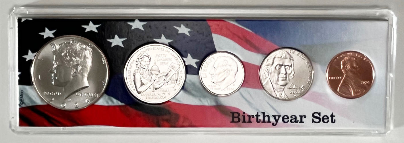 2024 Colorize, Gold Plated, Birth Year Sets, and Christmas Ornament American Women Quarter Hon. Patsy Takemoto Mink - label