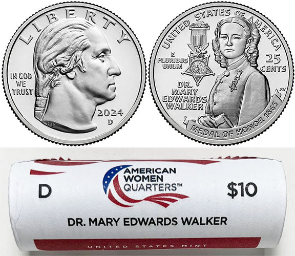 2022 - 25 D Mint American Women Quarter United States Mint Wrapped Rolls - photo 14