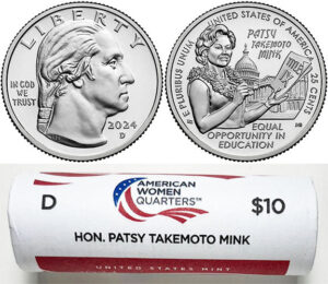 2022 - 25 D Mint American Women Quarter United States Mint Wrapped Rolls - photo 13