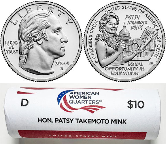2022 - 25 D Mint American Women Quarter United States Mint Wrapped Rolls - photo 13