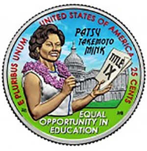 2024 Colorize, Gold Plated, Birth Year Sets, and Christmas Ornament American Women Quarter Hon. Patsy Takemoto Mink - photo 6