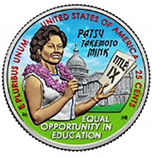 2024 Colorize, Gold Plated, Birth Year Sets, and Christmas Ornament American Women Quarter Hon. Patsy Takemoto Mink - photo 6