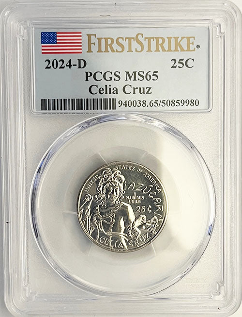2024 PCGS Certified American Women Quarter Celia Cruz First Strike Label - back