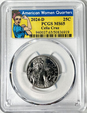 2024 PCGS Certified American Women Quarter Celia Cruz Rosie Label - back