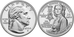 2024 American Women Quarters Dr. Mary Edwards Walker - front