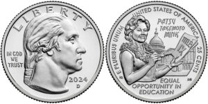 2024 American Women Quarters Patsy Takemoto Mink - front