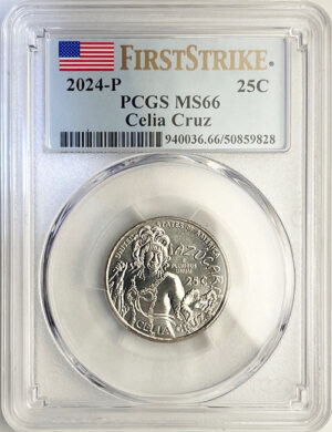 2024 PCGS Certified American Women Quarter Celia Cruz First Strike Label - back
