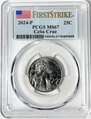 2024 PCGS Certified American Women Quarter Celia Cruz First Strike Label - back