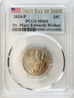 2024 PCGS Certified American Women Quarter Dr. Mary Edwards Walker First Day of Issue Label - back