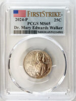 2024 PCGS Certified American Women Quarter Dr. Mary Edwards Walker First Strike Label - back