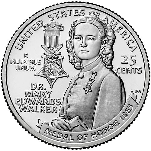 2024 American Women Quarters Dr. Mary Edwards Walker - back