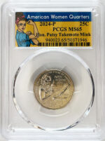 2024 PCGS Certified American Women Quarter Hon. Patsy Takemoto Mink Rosie Label - back
