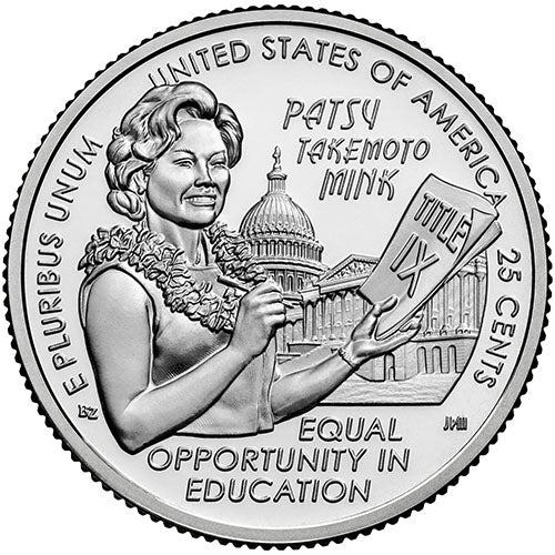 2024 American Women Quarters Patsy Takemoto Mink - back