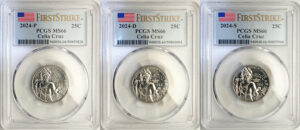 2024 PCGS BU Certified American Women Quarter Sets First Strike Label - back