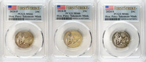 2024 PCGS BU Certified American Women Quarter Sets First Strike Label - back