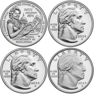 2024 American Women Quarters Patsy Takemoto Mink - back