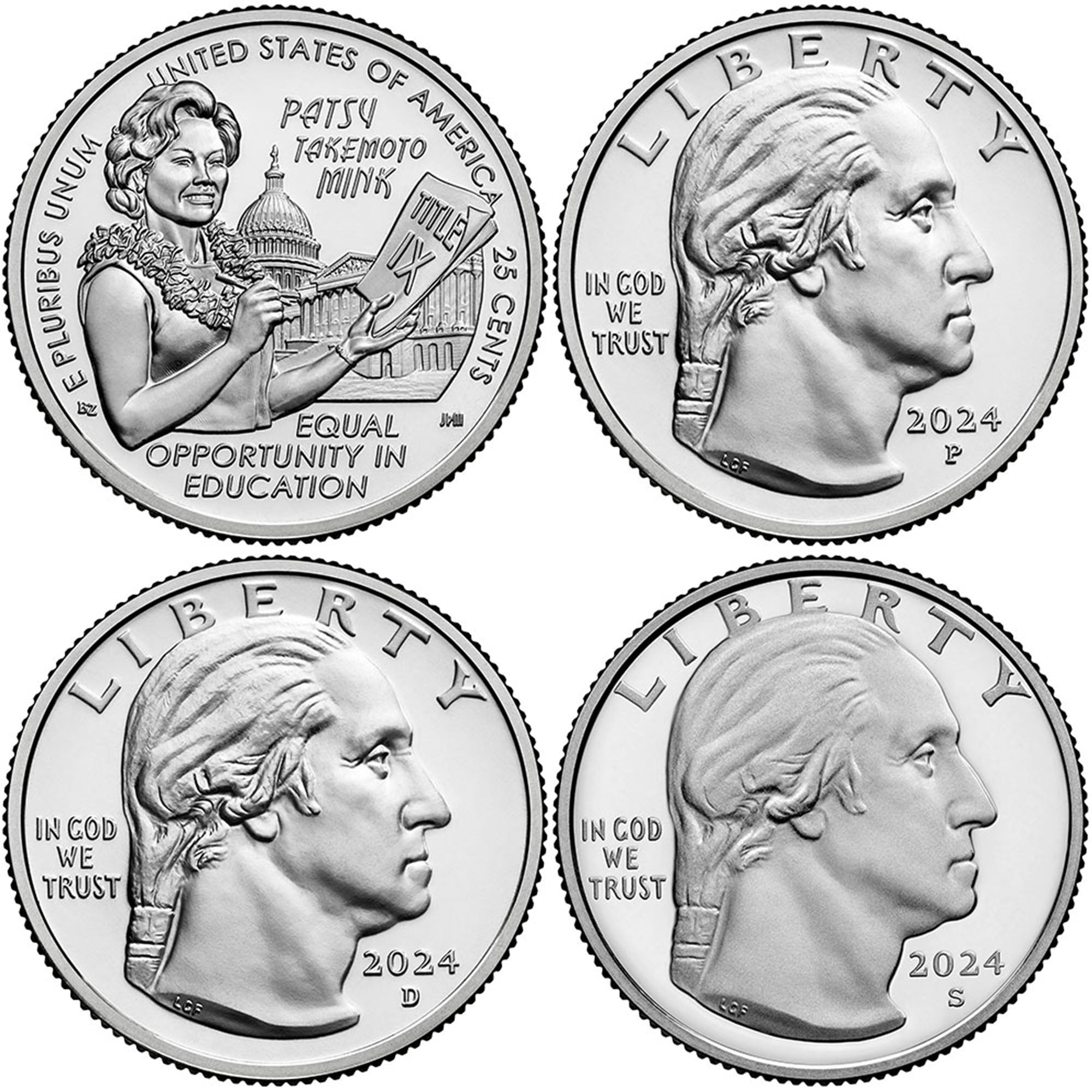 2024 American Women Quarters Patsy Takemoto Mink - back