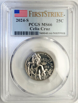 2024 PCGS Certified American Women Quarter Celia Cruz First Strike Label - back