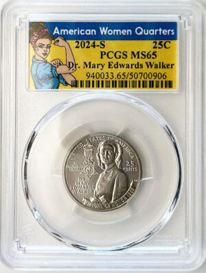 2024 PCGS Certified American Women Quarter Dr. Mary Edwards Walker Rosie Label - back