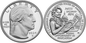 2024 American Women Quarters Patsy Takemoto Mink - front