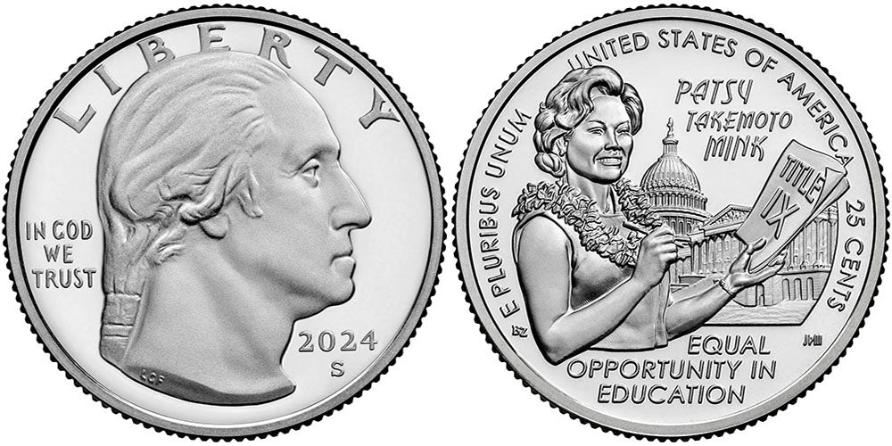2024 American Women Quarters Patsy Takemoto Mink - front