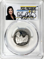 2024 PCGS Certified American Women Quarter Hon. Patsy Takemoto Mink with Stephanie Sabin Label - back