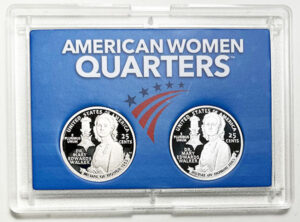 2022 - 25 S Clad and Silver Proof American Women Quarters in 2 by 3 Frosty Case - photo 14