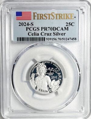 2024 PCGS Certified American Women Quarter Celia Cruz First Strike Label - back