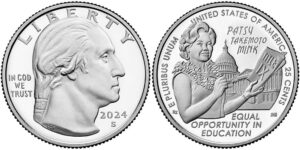 2024 American Women Quarters Patsy Takemoto Mink - front