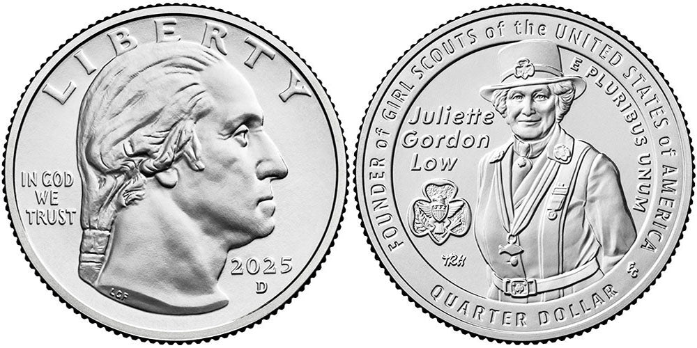 2025 BU & Proof American Women Quarter Juliette Gordon Low - front