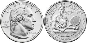 2025 BU & Proof American Women Quarter Althea Gibson - front