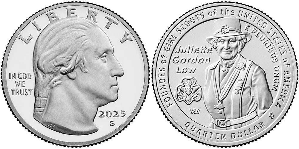 2025 BU & Proof American Women Quarter Juliette Gordon Low - front
