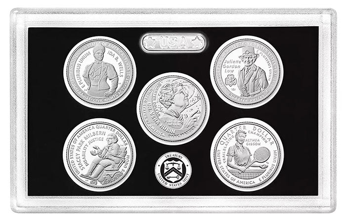 2022 - 25 American Women Quarter Mint Sets and Proof Sets from U.S. Mint - back