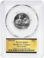 2026 250th Anniversary Semiquincentennial Certified BU Mayflower Compact Quarters