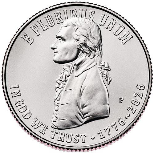 2026 250th Anniversary Semiquincentennial Declaration of Independence Quarter