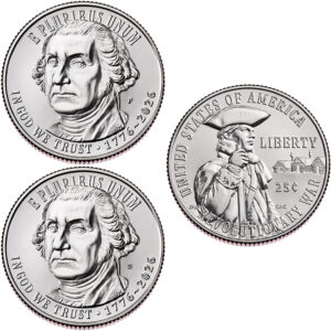 2026 250th Anniversary Semiquincentennial Revolutionary War Quarter - front